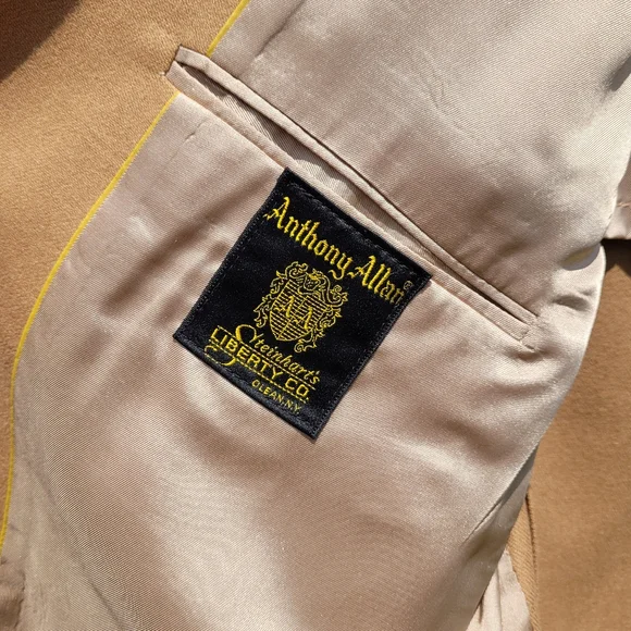 Men's Vintage Tan Wool Sportcoat Blazer Jacket - Picture 7 of 10